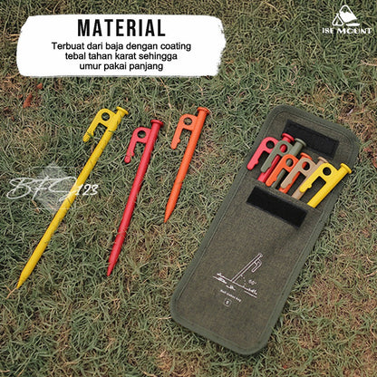 Pasak Tenda Camping Outdoor Material Baja 20 cm 30 cm Peralatan Tenda Camping Hiking