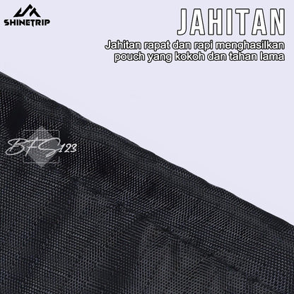 SHINETRIP Pouch Kantong Serut 28x12 Cm Camping Hiking Sarung Pasak Tenda Multifungsi Outdoor