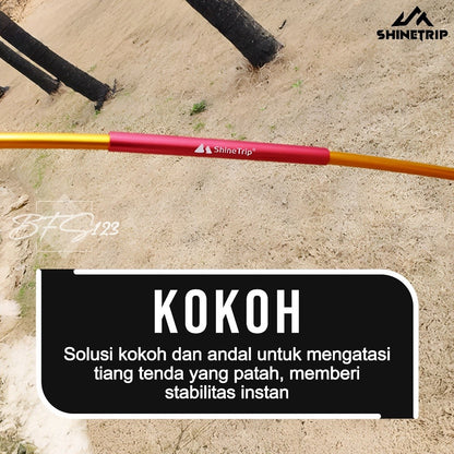 SHINETRIP Emergency Repair Frame Tenda Alumunium Penyambung Rangka Tenda Camping Hiking