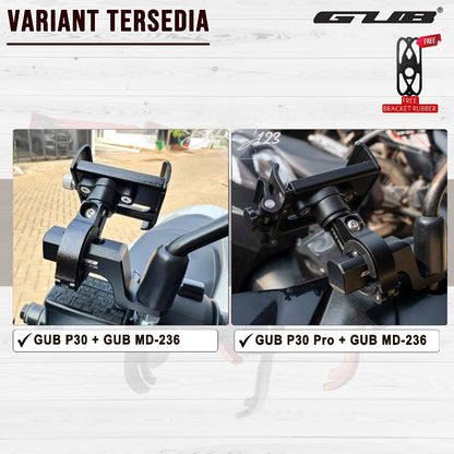 Paket GUB P30 / GUB P30 PRO Phone Holder + Breket Spion GUB MD-236