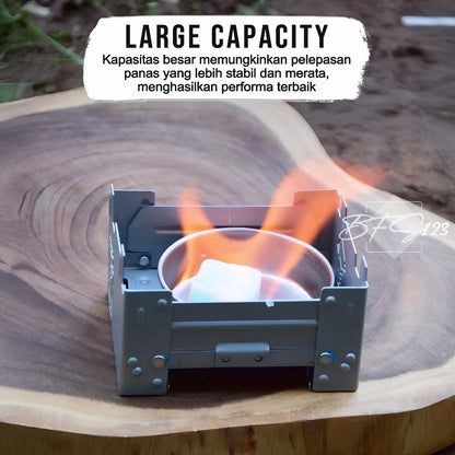 Kompor Lipat Portable German Style Kompor Spirtus Alkohol Stove Ultralight Camping Hiking