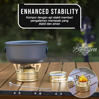 Kompor Alkohol Spirtus Burner Camping Hiking Stove Outdoor Ultralight New Model