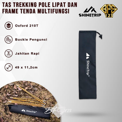 SHINETRIP Tas Trekking Pole Lipat Sport Running Hiking Sarung Frame Tenda Oxford Cloth 210T Camping Outdoor