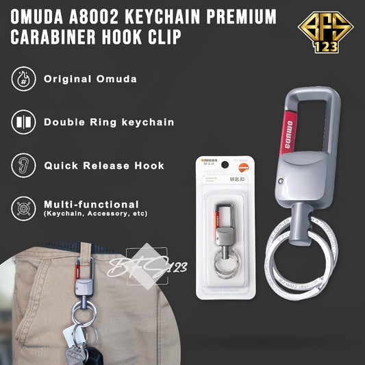 Gantungan Kunci Omuda A8002 Keychain Carabinner Motor Mobil Rumah Premium Stainless
