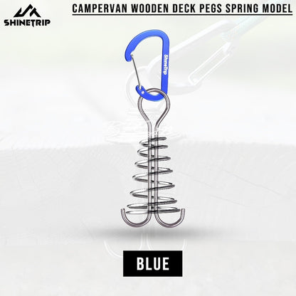SHINETRIP Pasak Gesper Tali Nail Fish Buckle Model Per Stainless Carabiner Aluminium Gesper Kait Kayu Camping Outdoor