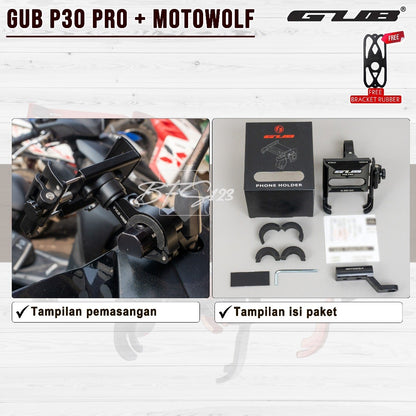 GUB P30 / GUB P30 PRO Original Holder Handphone Dudukan Ponsel Aluminium Aloy