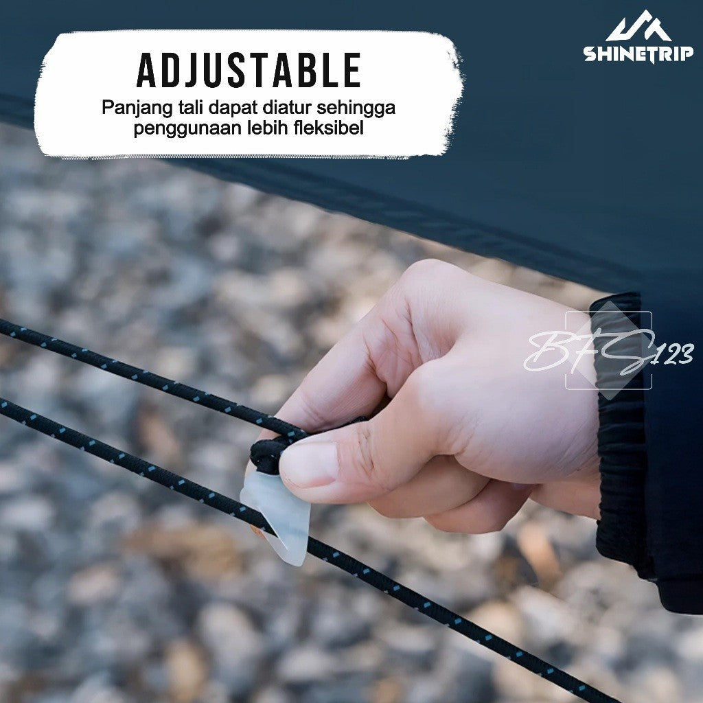 SHINETRIP Awning Hanging Rope Camping Tools 4.3M HOOK Carabiner Tali Gantung Peralatan Camping ST-Tarp A349 Outdoor