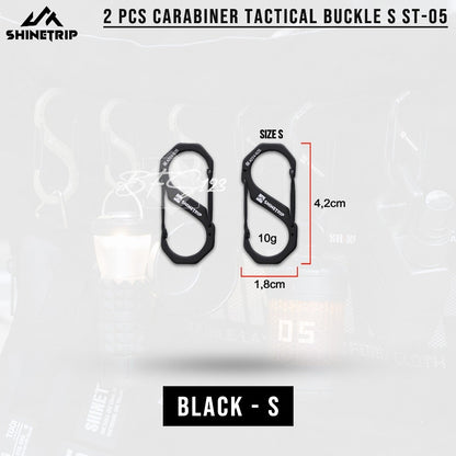 SHINETRIP Carabiner Tactical Aluminum Buckle-S Suit ST-05 Gantungan Barang Spring Hook Camping Outdoor