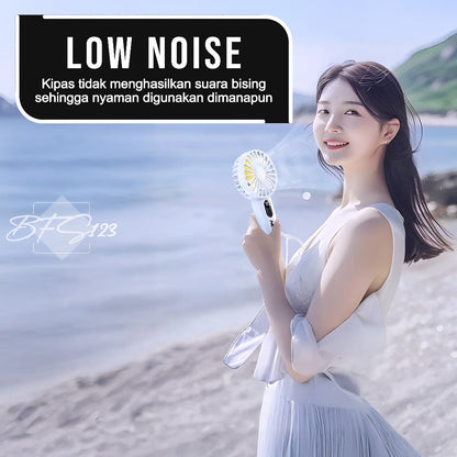 Kipas Tangan Portable 1200 mAh WS-8620 Wushang Mini Fan 3 High-speed USB Rechargeable Kipas Genggam Travel Outdoor