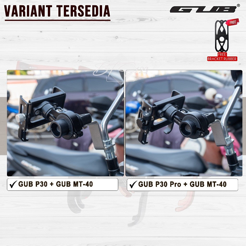 Paket GUB P30 / GUB P30 PRO Holder Handphone + Bracket Spion GUB MT-40