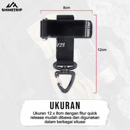 SHINETRIP ST-05 Glove Hanging Tactical Keychain Snaphook Gantungan Hook Carabiner Multi-Functional Series A521-H04