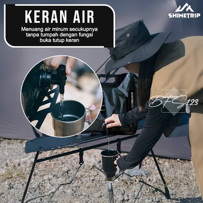 Drinking Water Bag 8 Liter SHINETRIP Kantong Air Minum Lipat Camping Water Jerigen Lipat Portable