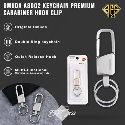 Gantungan Kunci Omuda A8044 Keychain Carabinner Motor Mobil Rumah Premium Stainless