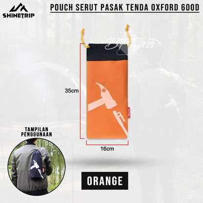 SHINETRIP Pouch Serut Pasak Tenda Camping Hiking Oxford Cloth 600D 36x16 Cm Kantong Pouch Outdoor