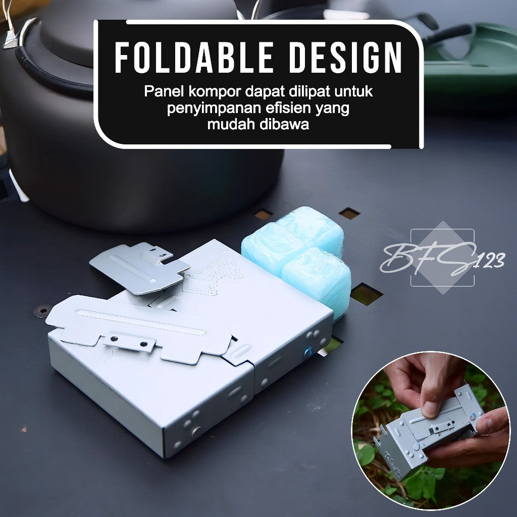 Kompor Lipat Portable German Style Kompor Spirtus Alkohol Stove Ultralight Camping Hiking