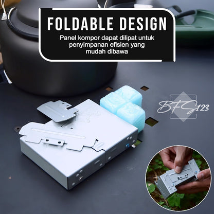 Kompor Lipat Portable German Style Kompor Spirtus Alkohol Stove Ultralight Camping Hiking