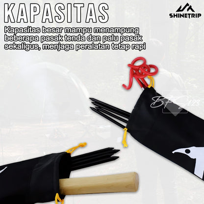 SHINETRIP Pouch Serut Pasak Tenda Camping Hiking Oxford Cloth 600D 36x16 Cm Kantong Pouch Outdoor