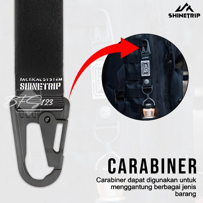 SHINETRIP ST-05 Keychain Snaphook Gantungan Gesper Tactical A521-H01 Multi-Functional Hook Carabiner Outdoor