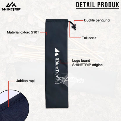 SHINETRIP Tas Trekking Pole Lipat Sport Running Hiking Sarung Frame Tenda Oxford Cloth 210T Camping Outdoor