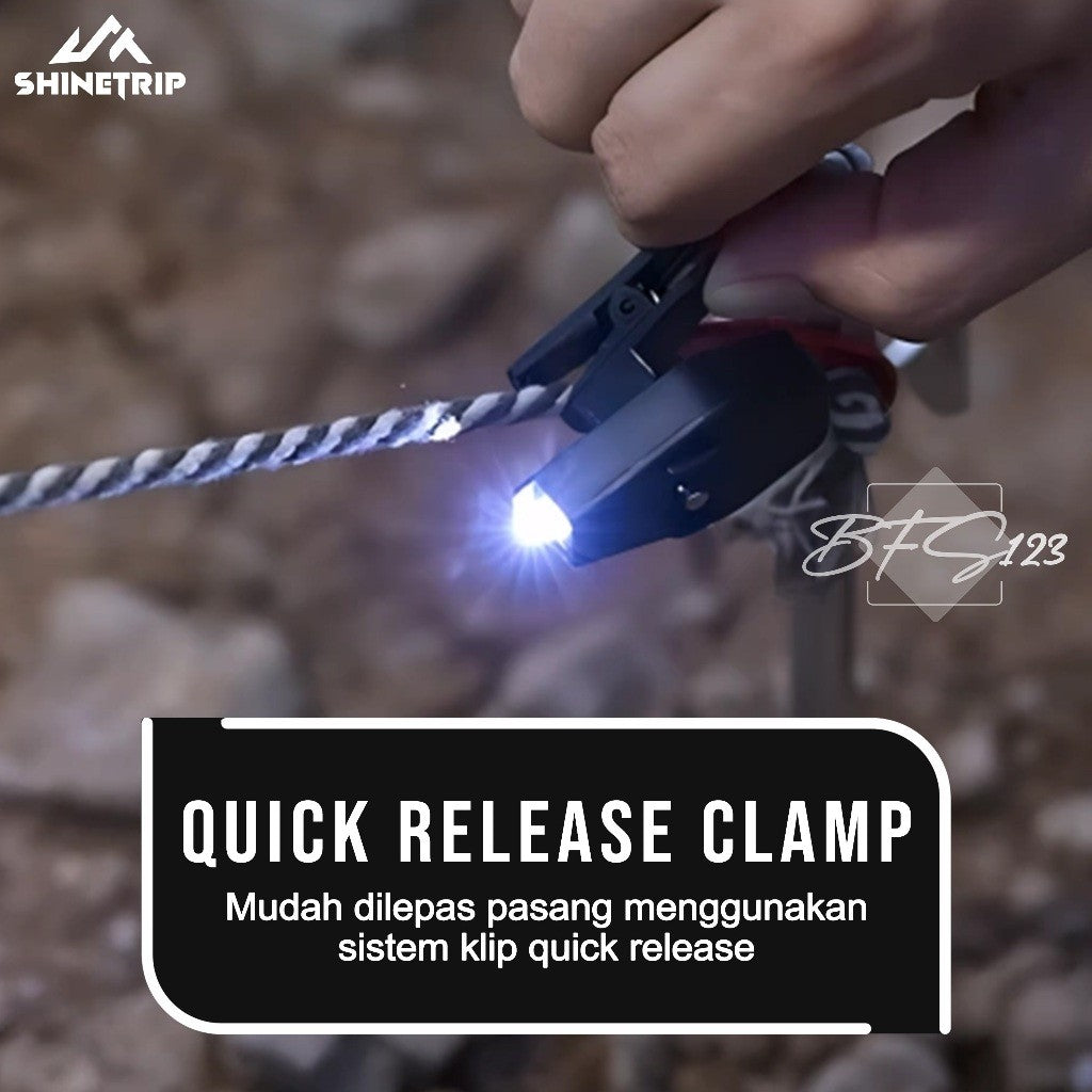 SHINETRIP LED Sign Light Lampu Clip Penerangan Flashlight Outdoor Camping Hiking Mendaki
