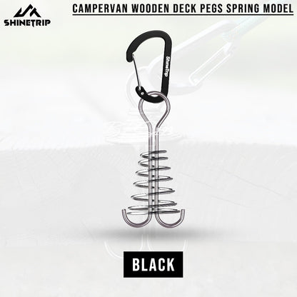 SHINETRIP Pasak Gesper Tali Nail Fish Buckle Model Per Stainless Carabiner Aluminium Gesper Kait Kayu Camping Outdoor