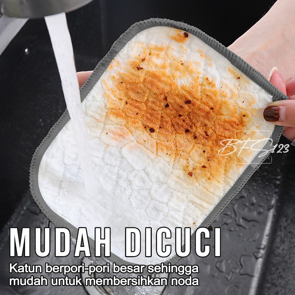 2 In 1 Sabut Kawat Cuci Piring Alas Panas Fry Pan Panci 16x12 cm Pembersih Peralatan Dapur Anti Karat