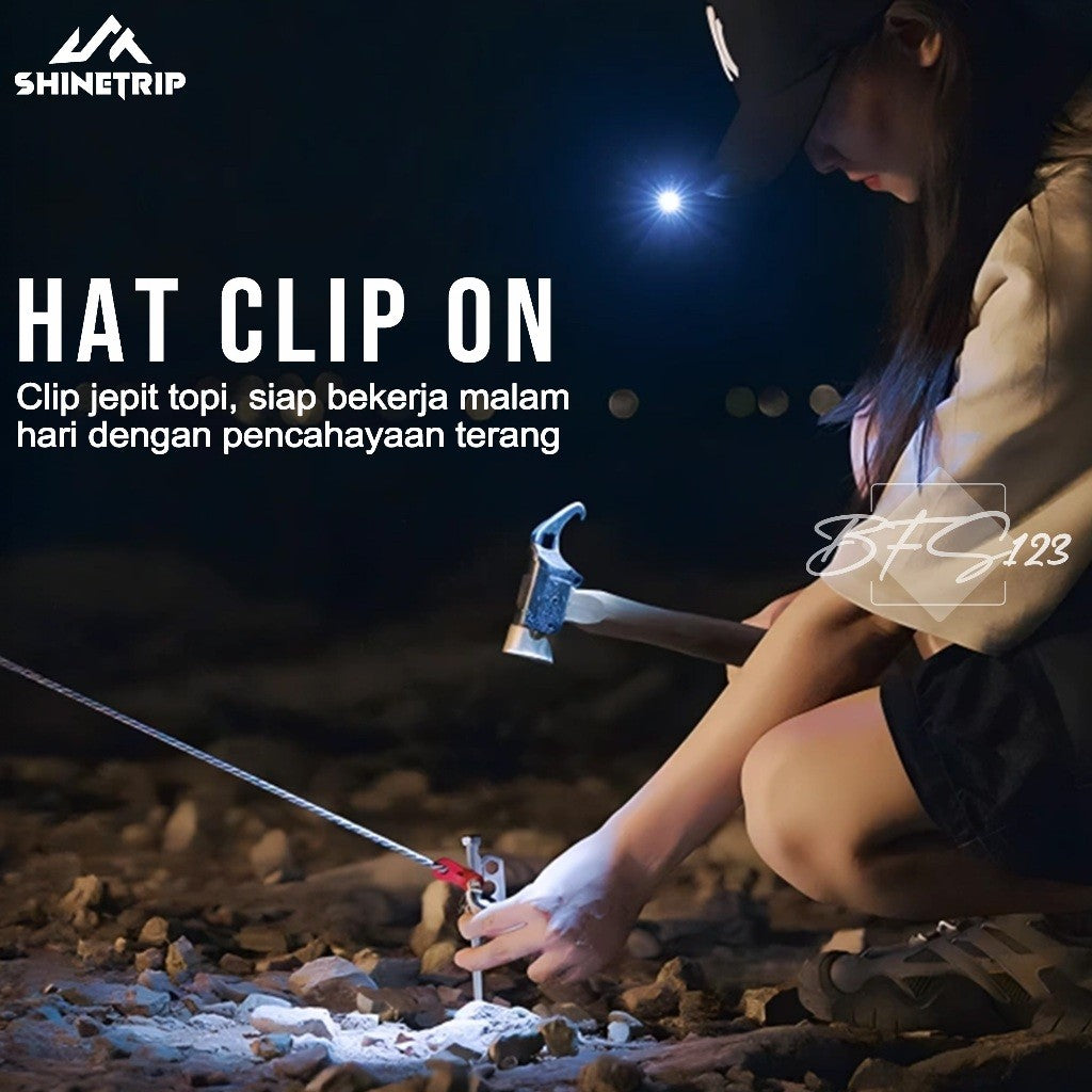 SHINETRIP LED Sign Light Lampu Clip Penerangan Flashlight Outdoor Camping Hiking Mendaki