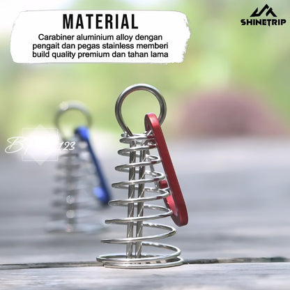 SHINETRIP Pasak Gesper Tali Nail Fish Buckle Model Per Stainless Carabiner Aluminium Gesper Kait Kayu Camping Outdoor