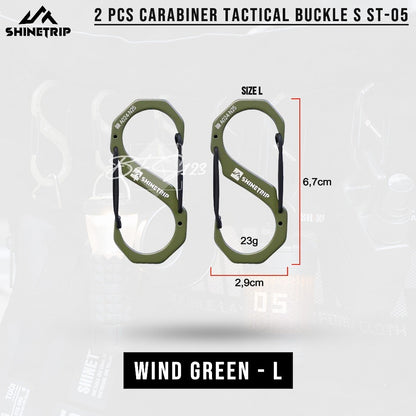 SHINETRIP Carabiner Tactical Aluminum Buckle-S Suit ST-05 Gantungan Barang Spring Hook Camping Outdoor