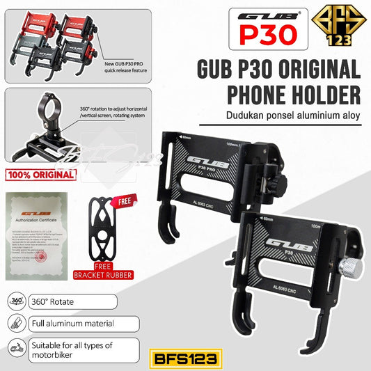 GUB P30 / GUB P30 PRO Original Holder Handphone Dudukan Ponsel Aluminium Aloy