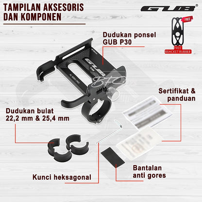 Paket GUB P30 / GUB P30 PRO Phone Holder + Breket Spion GUB MD-236
