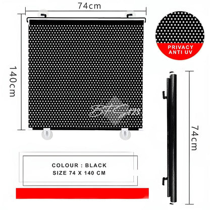 74/80*140 Cm Sun Shield Roll Kaca Mobil Truk Bus Pelindung Anti Panas Matahari