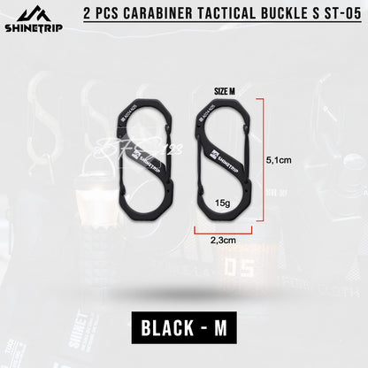 SHINETRIP Carabiner Tactical Aluminum Buckle-S Suit ST-05 Gantungan Barang Spring Hook Camping Outdoor