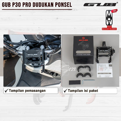 GUB P30 / GUB P30 PRO Original Holder Handphone Dudukan Ponsel Aluminium Aloy