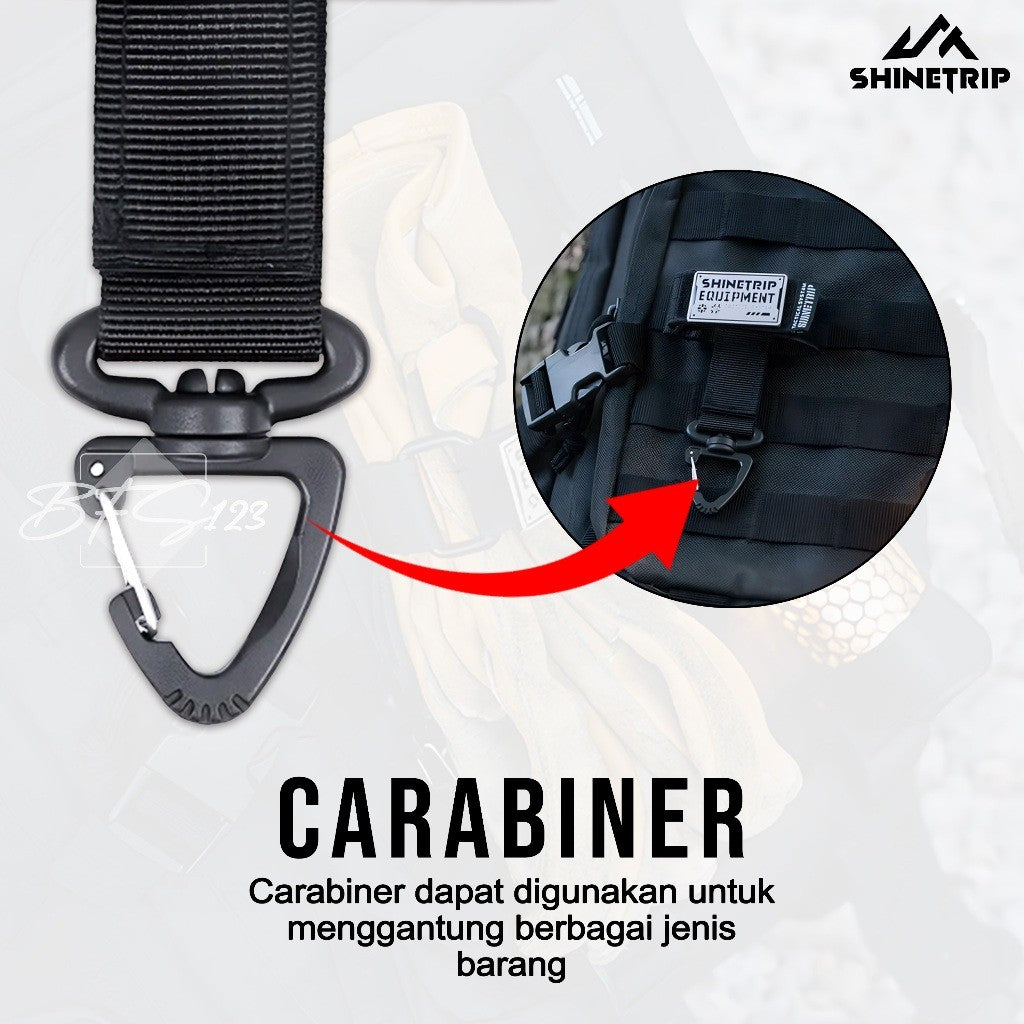 SHINETRIP ST-05 Glove Hanging Tactical Keychain Snaphook Gantungan Hook Carabiner Multi-Functional Series A521-H04