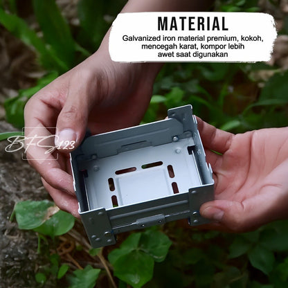 Kompor Lipat Portable German Style Kompor Spirtus Alkohol Stove Ultralight Camping Hiking