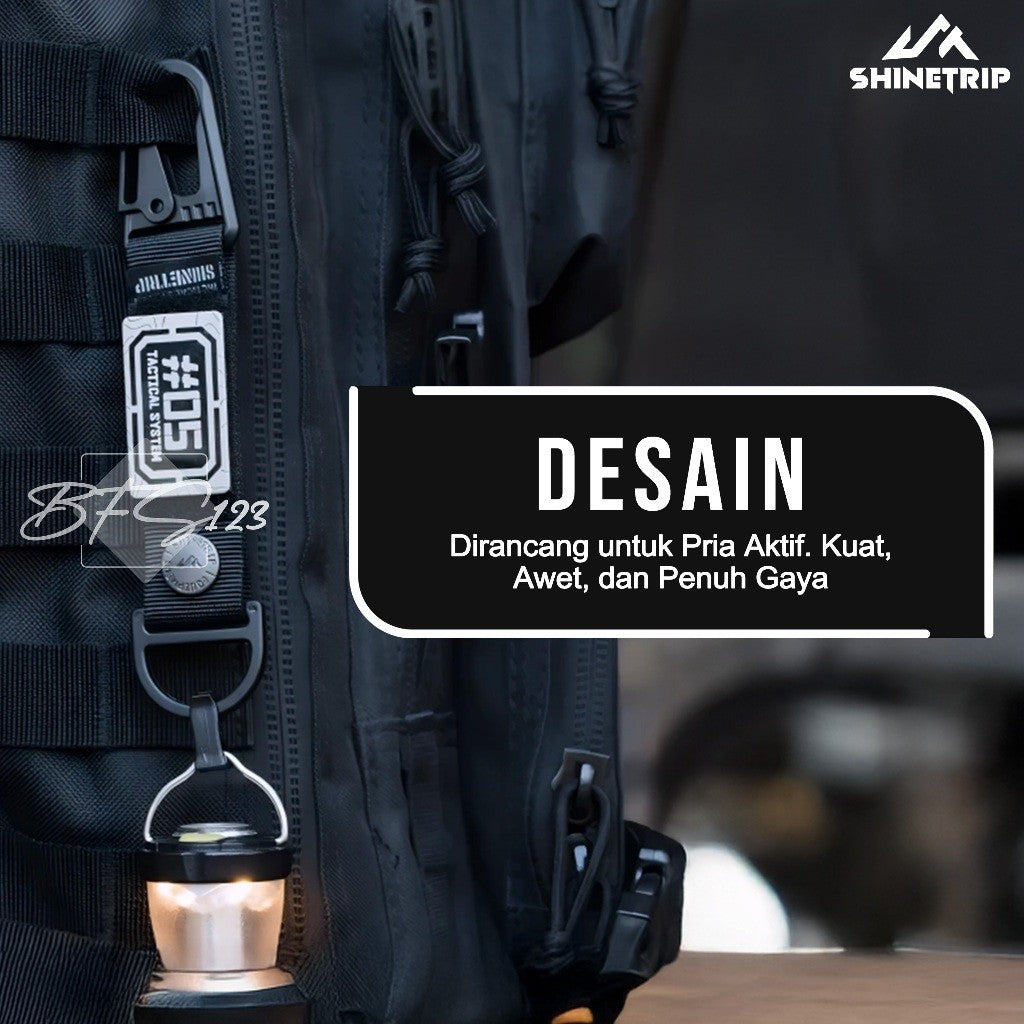 SHINETRIP ST-05 Keychain Snaphook Gantungan Gesper Tactical A521-H01 Multi-Functional Hook Carabiner Outdoor