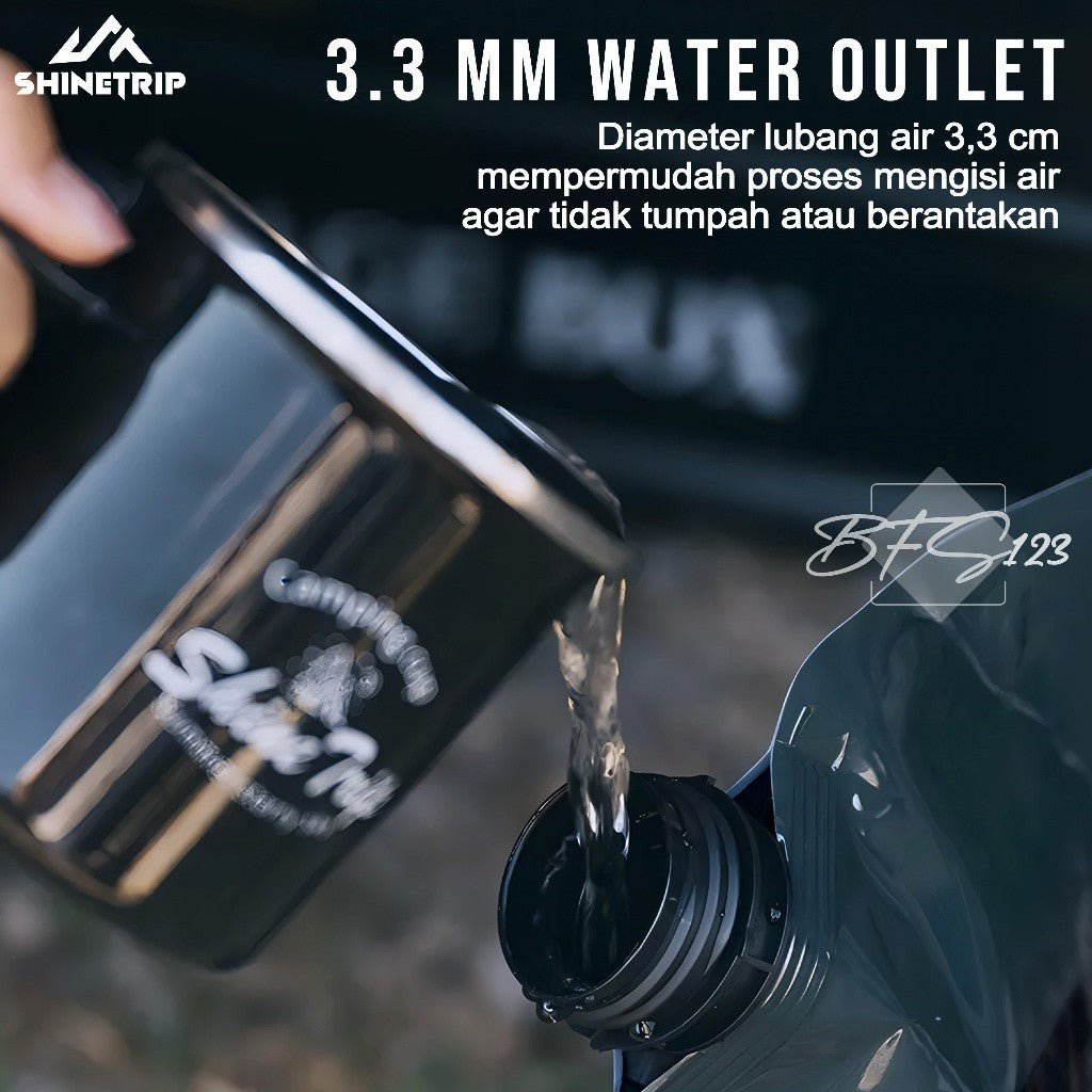 Drinking Water Bag 8 Liter SHINETRIP Kantong Air Minum Lipat Camping Water Jerigen Lipat Portable