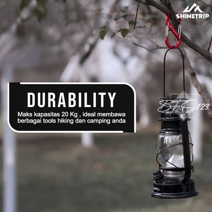 SHINETRIP Carabiner S Type Shape Aluminum Aksesoris Carabiner Multifungsi Camping Hiking Outdoor
