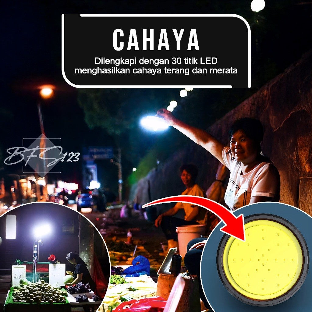 Lampu Tenda LED 36W Wushang USB Lampu Gantung Emergency Worklight COB Hook Carabiner Magnet Waterproof