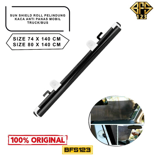 74/80*140 Cm Sun Shield Roll Kaca Mobil Truk Bus Pelindung Anti Panas Matahari