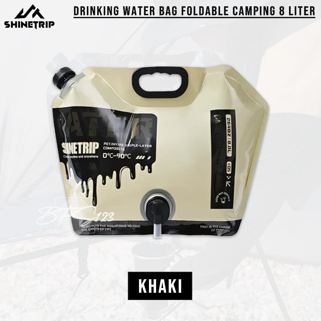 Drinking Water Bag 8 Liter SHINETRIP Kantong Air Minum Lipat Camping Water Jerigen Lipat Portable