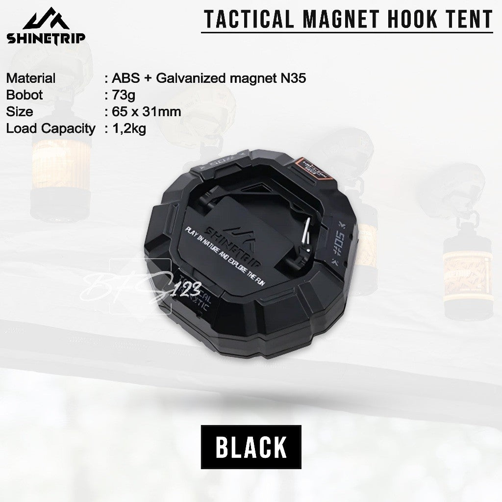 SHINETRIP Gantungan Hook Magnet Tenda 05 Series Tactical Magnetic Hook Canopy Camping Hiking