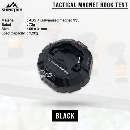 SHINETRIP Gantungan Hook Magnet Tenda 05 Series Tactical Magnetic Hook Canopy Camping Hiking