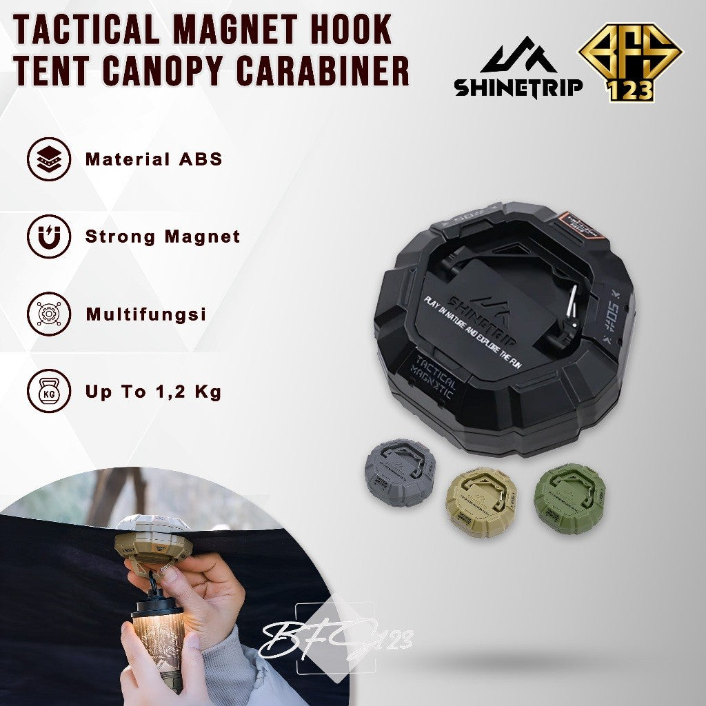 SHINETRIP Gantungan Hook Magnet Tenda 05 Series Tactical Magnetic Hook Canopy Camping Hiking