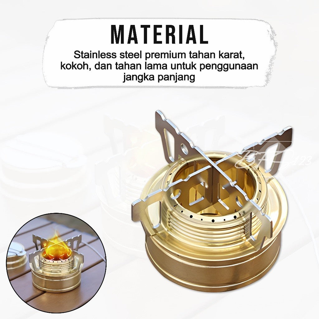 Kompor Alkohol Spirtus Burner Camping Hiking Stove Outdoor Ultralight New Model