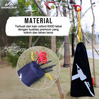 SHINETRIP Pouch Serut Pasak Tenda Camping Hiking Oxford Cloth 600D 36x16 Cm Kantong Pouch Outdoor
