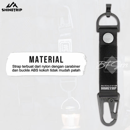 SHINETRIP ST-05 Keychain Snaphook Gantungan Gesper Tactical A521-H01 Multi-Functional Hook Carabiner Outdoor