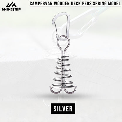 SHINETRIP Pasak Gesper Tali Nail Fish Buckle Model Per Stainless Carabiner Aluminium Gesper Kait Kayu Camping Outdoor