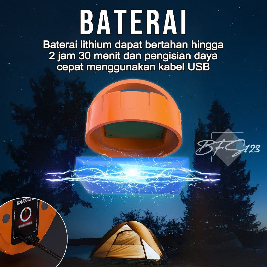 Lampu Tenda LED 36W Wushang USB Lampu Gantung Emergency Worklight COB Hook Carabiner Magnet Waterproof